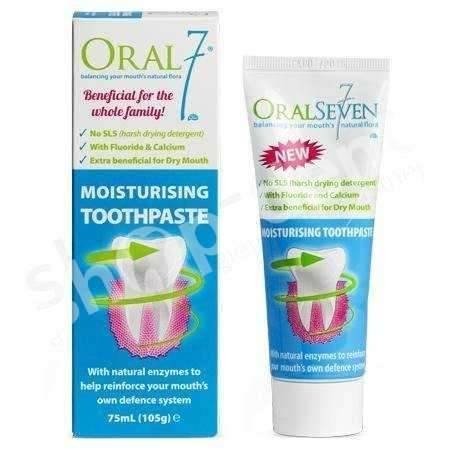 Oral7 nawilżająca pasta do zębów z fluorem 75ml