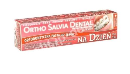 Ortho Salvia Day - Pasta do zębów na dzień dla osób noszących aparaty ortodontyczne 75 ml