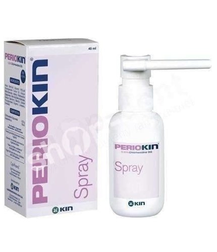 PerioKIN Spray - Spray z chlorheksydyną 0,20% do stosowania miejscowego przy chorobach dziąseł i przyzębia 40ml