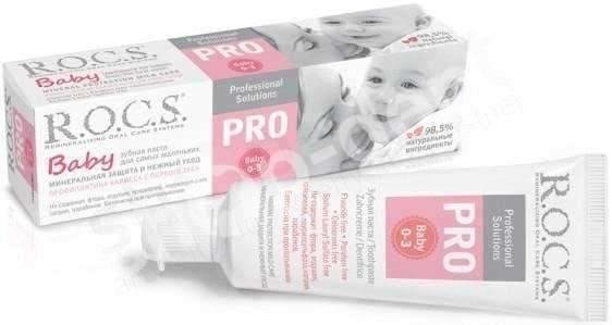 ROCS PRO Baby Mineral Protection Mild Care - Pasta do zębów dla dzieci w wieku 0-3 lat 35ml