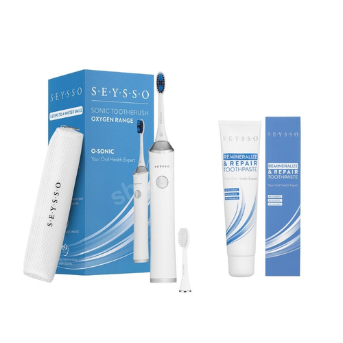 SEYSSO Oxygen O-Sonic zestaw z pastą SEYSSO Oxygen i dodatkowymi końcówkami
