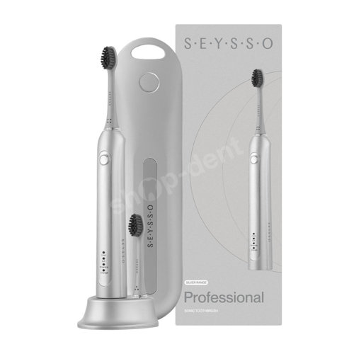 SEYSSO Silver Professional Szczoteczka soniczna z etui i funkcją dezynfekcji końcówek