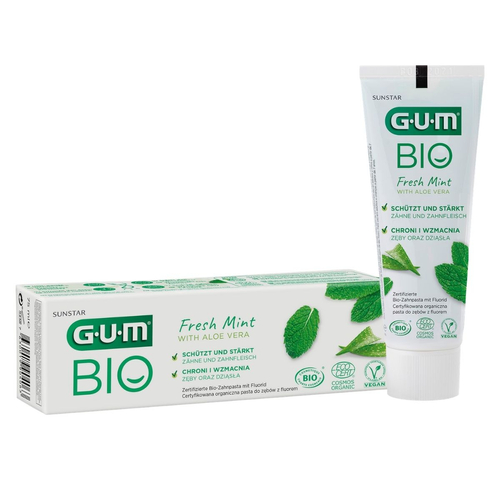 Sunstar GUM BIO ekologiczna pasta do zębów o smaku świeżej mięty 75 ml [OSTATNIE SZTUKI]