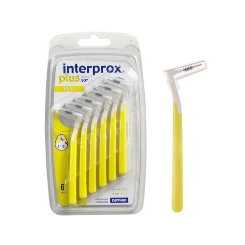 VITIS Interprox Plus - szczoteczki międzyzębowe Mini 1,1 mm żółte 6 szt.