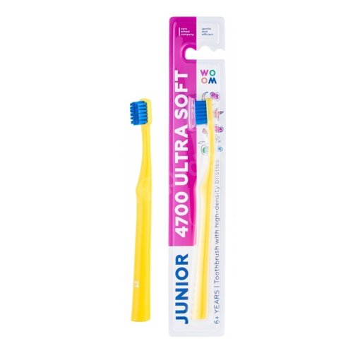 WOOM 4700 JUNIOR Ultra Soft miękka szczoteczka do zębów dla dzieci 6+