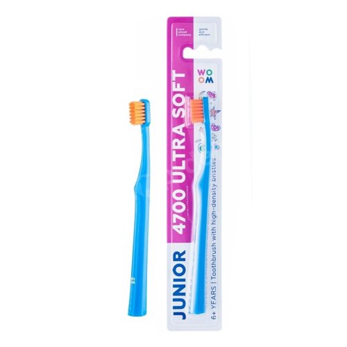 WOOM 4700 JUNIOR Ultra Soft miękka szczoteczka do zębów dla dzieci 6+
