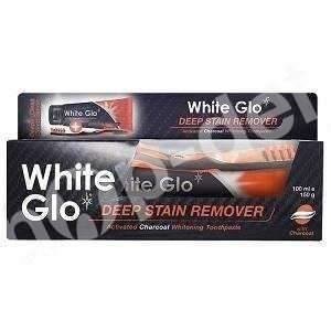 White Glo  Deep Stain Charcoal -  Wybielająca pasta do zębów z węglem 100 ml