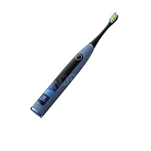 Zestaw Oclean X10 Smart niebieska szczoteczka soniczna z kolorowym wyświetlaczem + 2 końcówki Oclean Standard Black