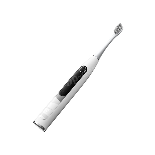 Zestaw Oclean X10 Smart szara szczoteczka soniczna z kolorowym ekranem + 2 końcówki Oclean Standard White